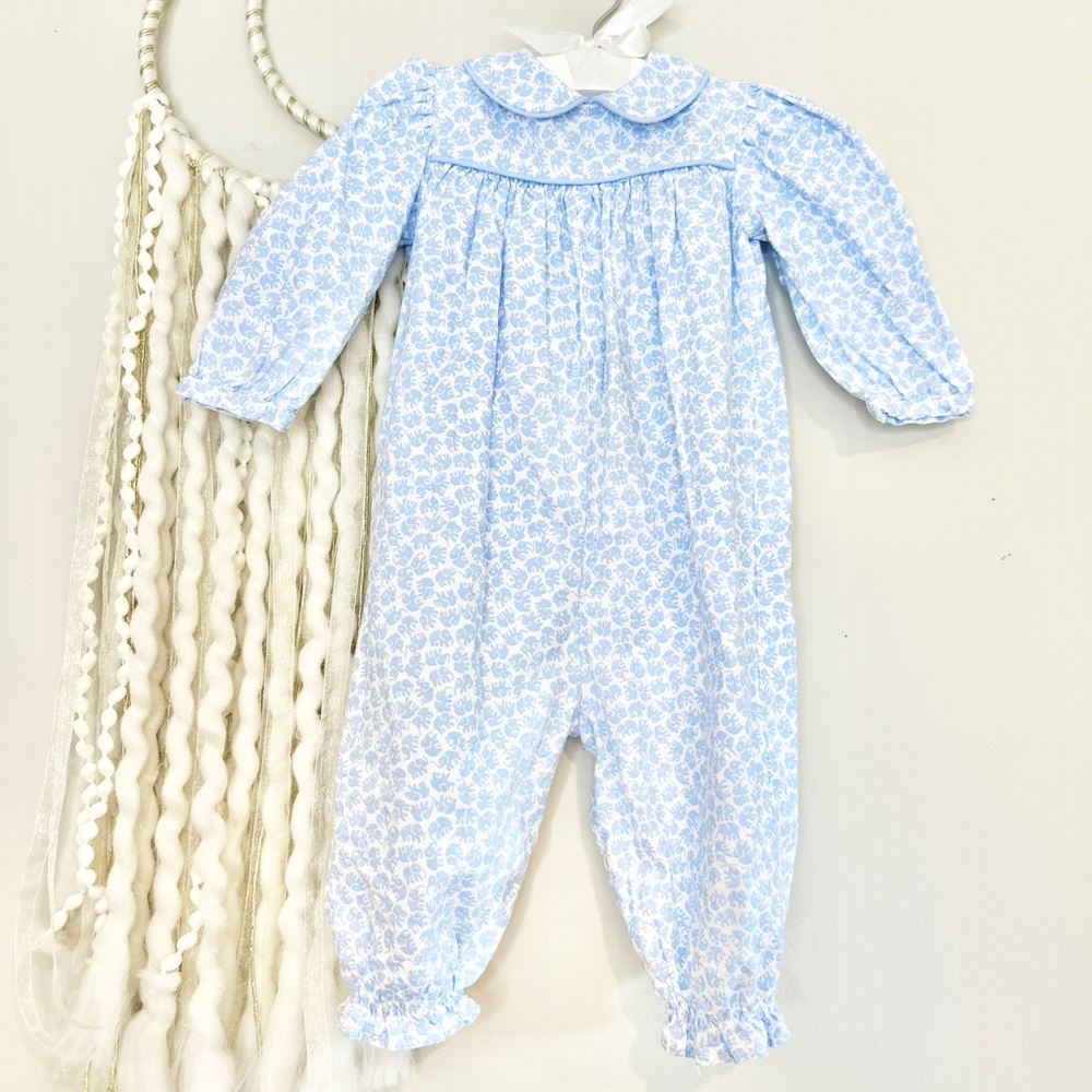 6-9m Precious Baby Girl Bailey Boys Bubble Long Romper Jumpsuit Elephants